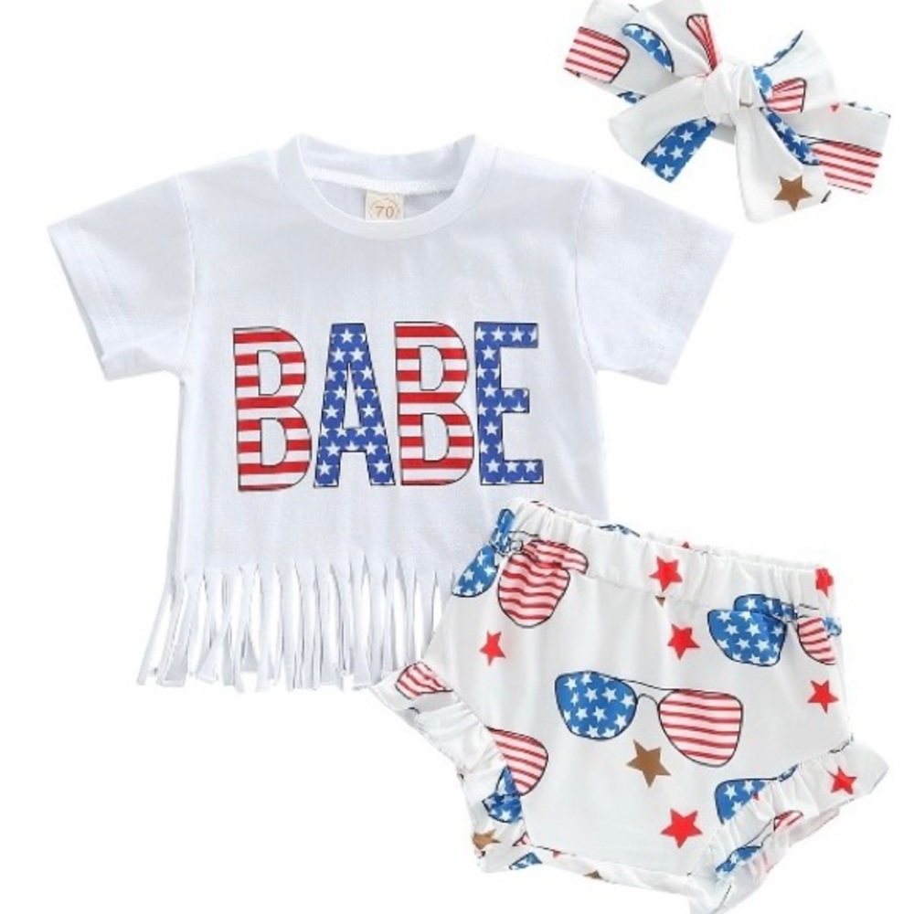 Fourth of July Outfit baby girl